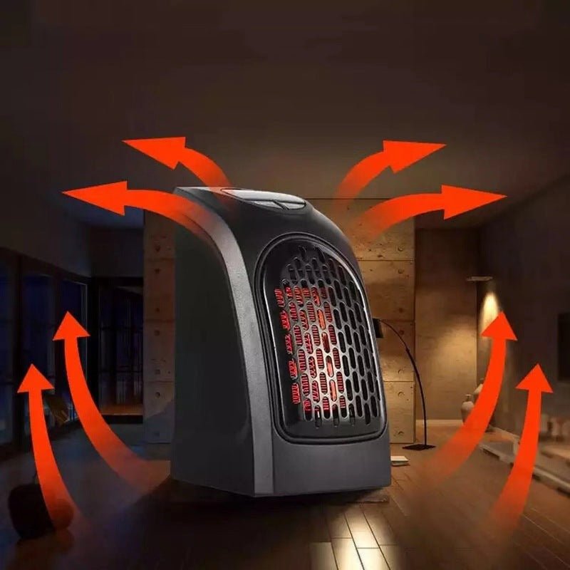 Mini Chauffage d'Appoint Électrique 500 W Mural – Effet Flamme & Télécommande - ThermoHeat
